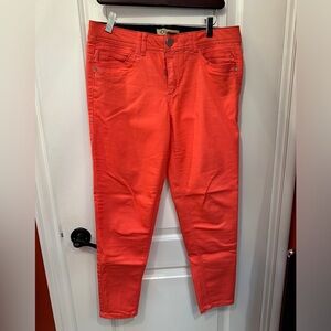 Democracy Ab Technology Coral Crop Pants Size 10